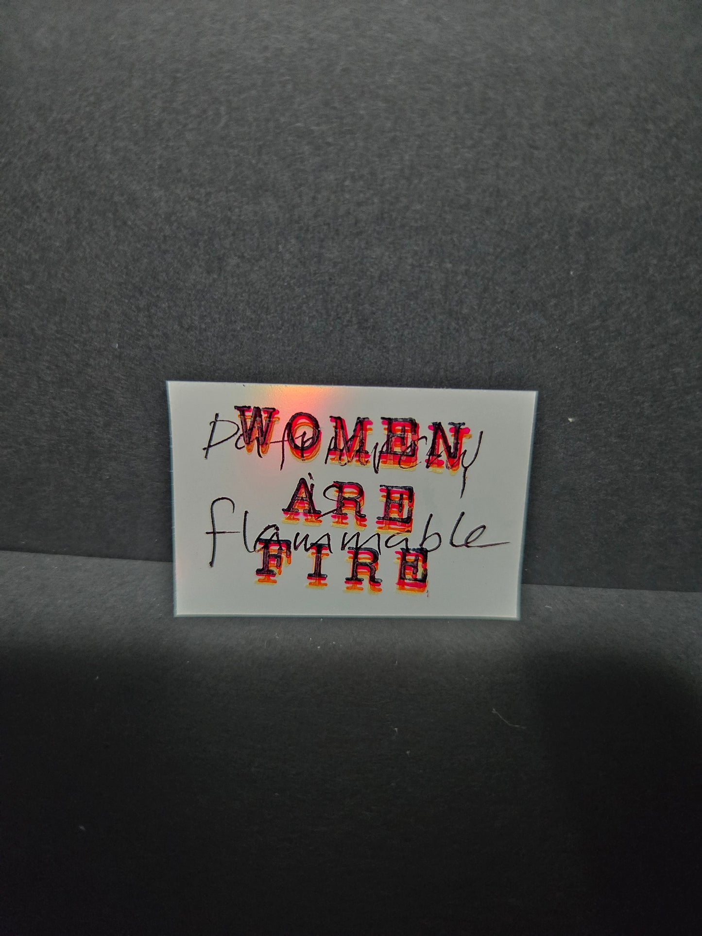 Patriarchy is flammable sticker